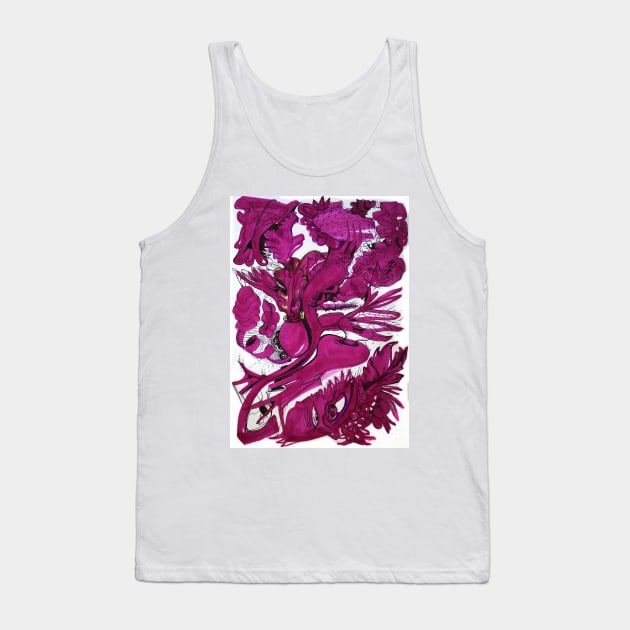 Organic Magenta Tank Top by Amanda-Courtney